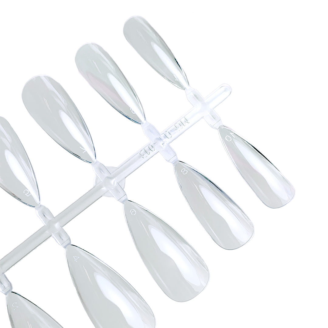 Express Modelling - Clear Stiletto Gel Tips