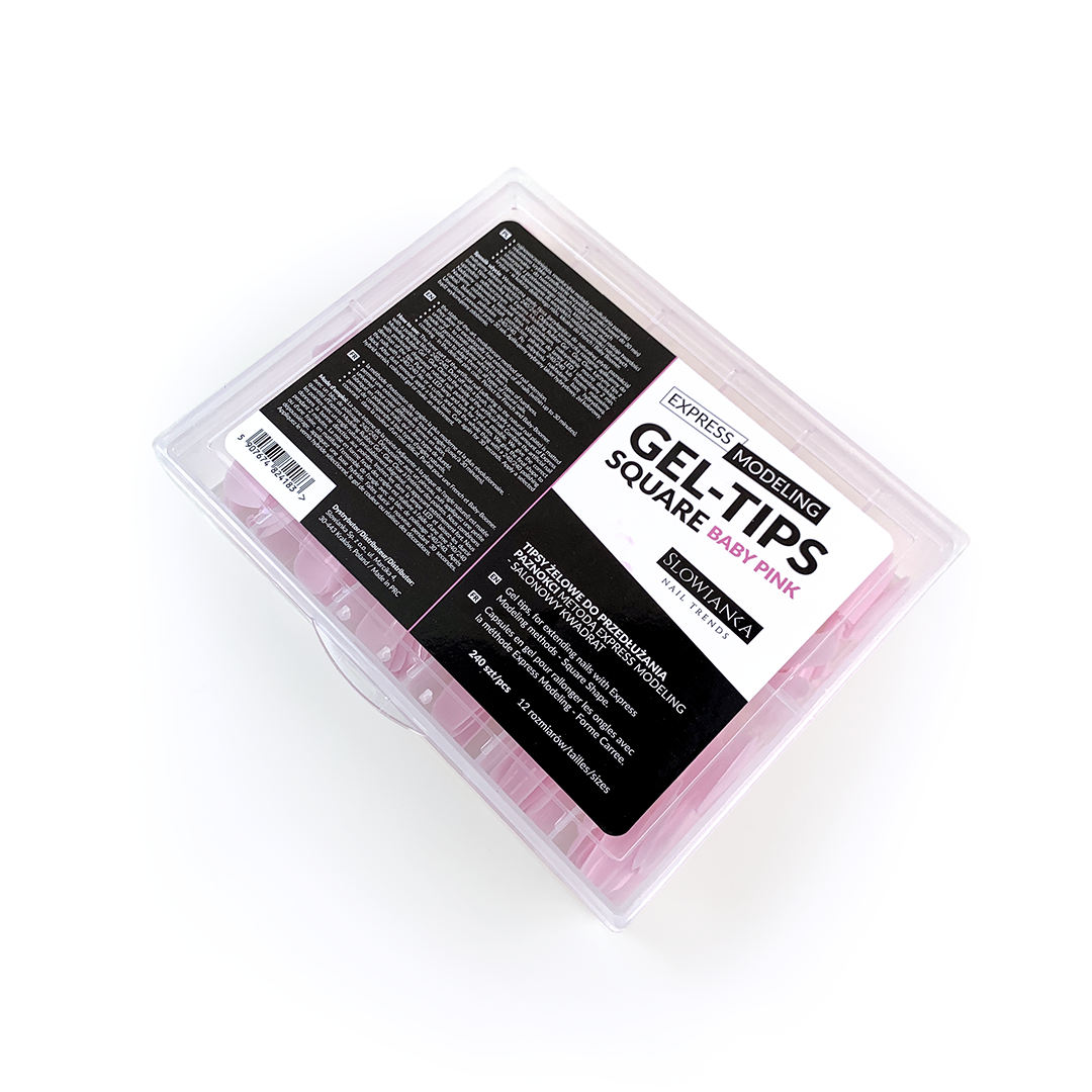 Express Modelling - Square Pink Gel Tips